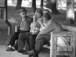 Männer in Pogradec - Albanien